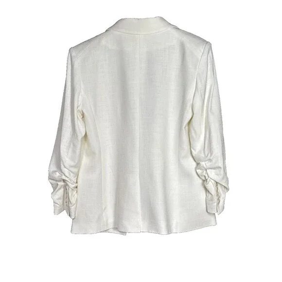 NWOT Veronica Beard Hollis Dickey Size 12 Single-Breasted Blazer in Off White